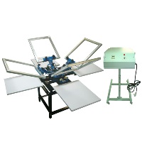 Four Heads Screen Printing Machines