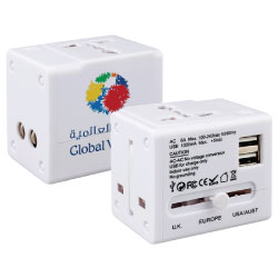 Travel Adapters White Color