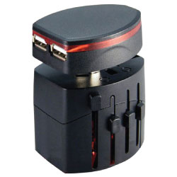 Universal Travel Adapters Black