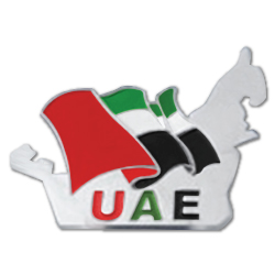 UAE Map Shape Flag Badges