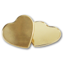 Heart Shape Metal Badges