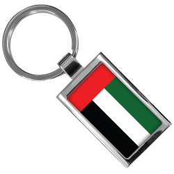 National Day Metal Keychains with 1 side plate