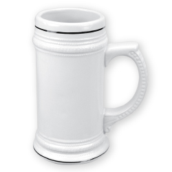 German Beer Mugs White 20 oz