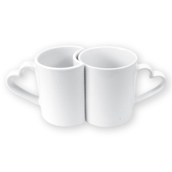 Mugs in Heart Shape Handle