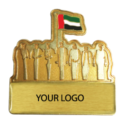 National Day Golden Badges with Magnet