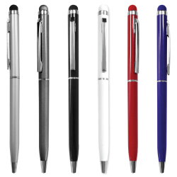 Slim Metal Pens with Stylus PN20