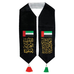 UAE Day Velvet Scarf with Embroidery SC-09