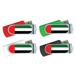 UAE Flag Swivel USB Drives