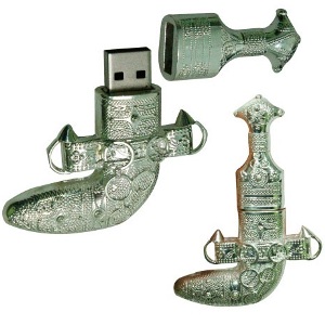 USB Flash Drives Silver Omani Khanjar in 8GB