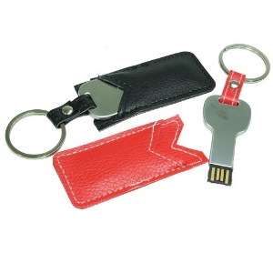 Key Shaped USB Flash with Leather Case