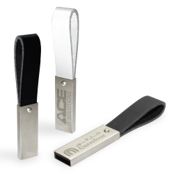 USB Flash Drives with Leather Strap