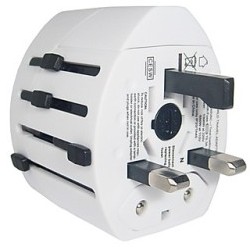 Universal Travel Adapters White