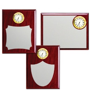 Wooden Plaques with Clock 1234