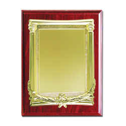 Wooden Plaques Gold Laserable Plate